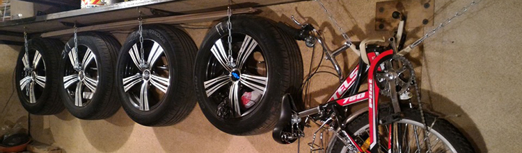 Хранение шин в гараже