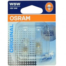 Лампа 12V W5W 5W OSRAM Оriginal Line 2 шт