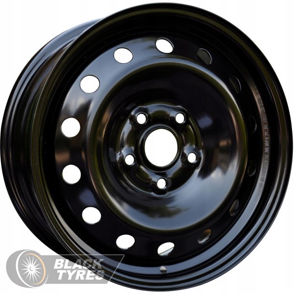 Стальной диск ТЗСК Nissan Qashqai 6.5x16/5x114.3 D66.1 ET40, Черные