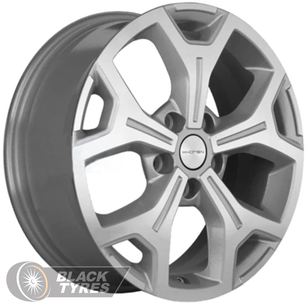 Литой диск Khomen Wheels KHW1710 6.5x17/5x114.3 D54.1 ET45, Серебристые