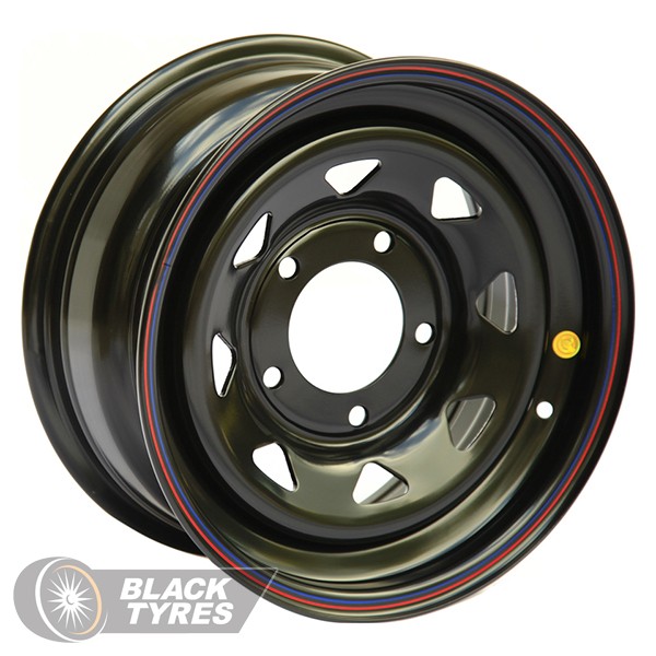 Стальной диск Off-Road Wheels Мерседес (Треугольник мал.) 8x16/5x130 D84 ET20, Черные